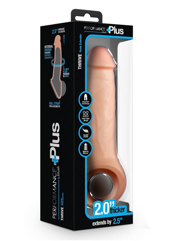 Реалистичный удлинитель пениса Performance Plus Thrive силиконовый Blush (327873393)
