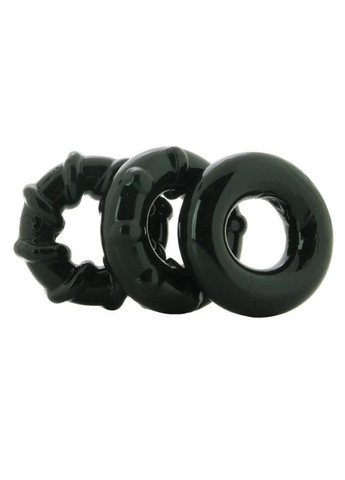 Набор эрекционных колец Renegade Dyno Cock Rings, черные, 3 шт Ns Novelties (331171477)