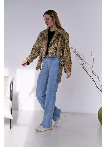 Комбинированная демисезонная женская косуха стильная модная весна осень стиль украинское производство No Brand