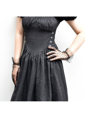 Мереживні рукавички в горошок 30к010 No Brand (368709161)