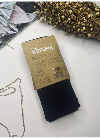 Колготки в рубчик бавовняні Корона (367859541)