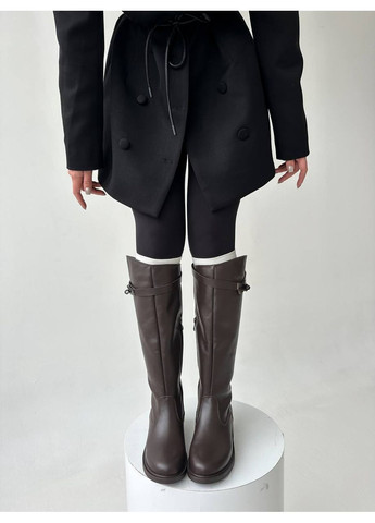 Осенние стильные женские сапоги No Brand с пряжкой