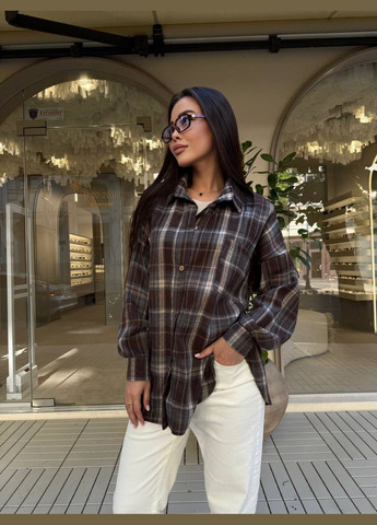 Темно-коричневая рубашка Osoblyva