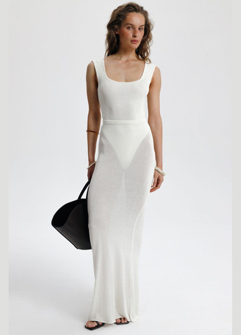 Молочная юбка макси розовый 2100 Papaya