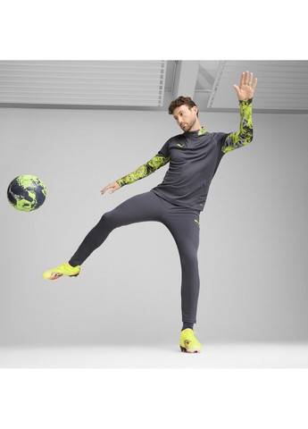 Топ IndividualCUP Quarter-Zip Football Top Men Puma однотонний сірий спортивні поліестер