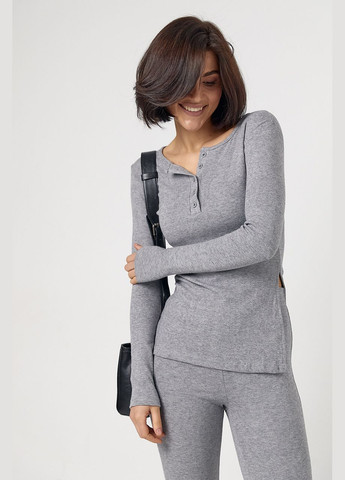 Костюм зі штанами клеш та кофтиною на гудзиках Lurex (317618555)