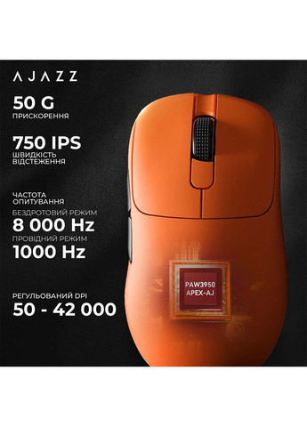 Миша AJ179 APEX Orange (AJM179-A-O) Ajazz (323105997)