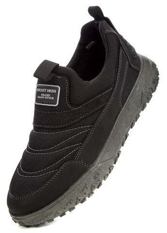 Черные зимние полуботинки мужские Dago