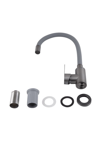 Змішувач для кухні Pure з гнучким виливом Graphite/Grey BRIPUR015F3GRG Brinex 015F3 (351898387)