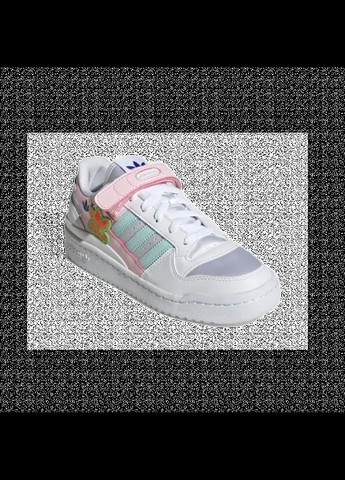Кроссовки женские, бело-розовые, Originals forum low w adidas белые всесезоны (318519663)