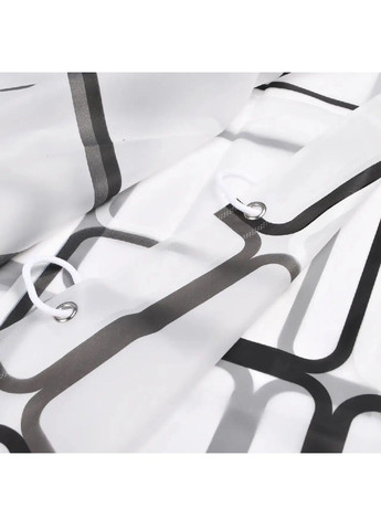 Шторка фіранка водонепроникна для душу у ванну з металевими люверсами пластиковими кільцями 240х200 см (479710-Prob) Unbranded (322895707)