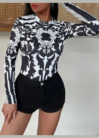 Боди-гольф с винтажным принтом, (арт. 311) No Brand (350886110)