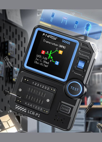 Тестер електронних компонентів LCR-P1 вимірювач LCR ESR Fnirsi (307254421)