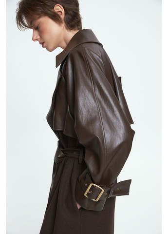 Коричневе демісезонне Жіноче пальто Йораль 140961 Stimma