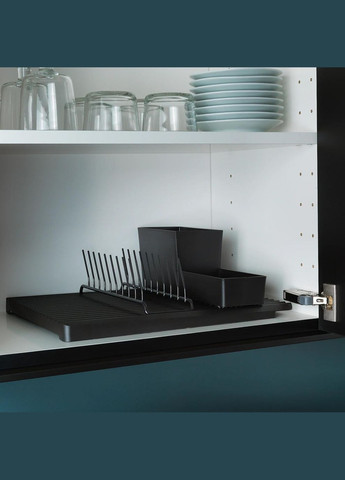 Стійка для посуду ІКЕА RINNIG 40х31 см чорний (10387261) IKEA (267901355)