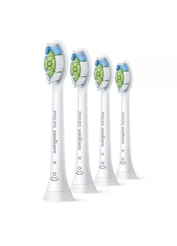 Насадки для Sonicare W2 Optimal White электрической зубной щетки белые 4 шт средней жесткости HX6062/1 Philips (300158949)