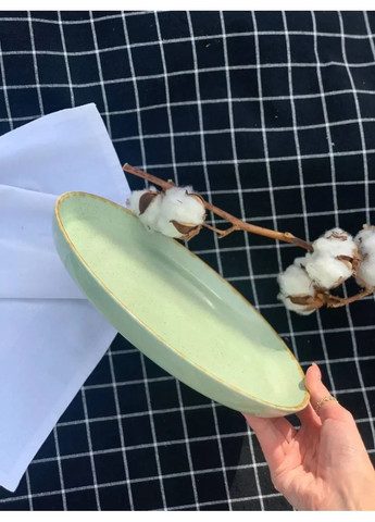 Тарелка обеденная Декор Керамика Brown Loft Pistachio КЛФ-250 25 см Декор Кераміка (368762642)