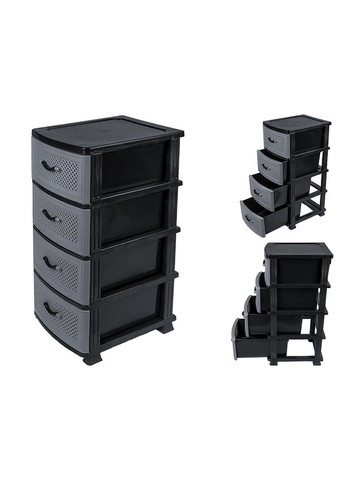 Комод Effe 4 шухляди сірий No Brand (362493960)