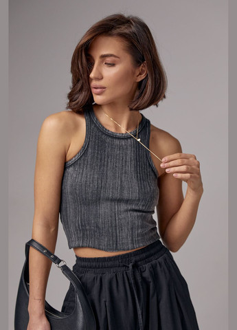 Жіночий топ-майка з еластичного трикотажу Liton (296908983)