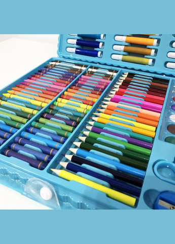 Художній набір валіза для творчості блакитний No Brand (325686422)