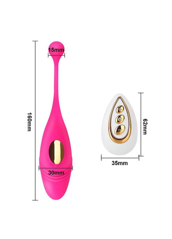Віброяйце бездротове з пультом дистанційного керування 10 режимів вібрації Vibrating Egg China (360533693)