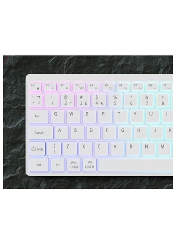 Клавиатура Canyon HKB-W11 Slim Dual Mode Wireless/Bluetooth RGB RU White (CNS-HBTK11W) VAG HKB-W11 Slim Dual Mode Wireless/Bluetooth RGB UA W (358065926)