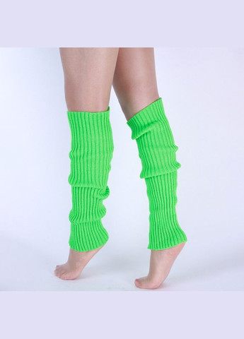 Гетри короткі яскраві в рубчик салатові One Size No Brand (308250733)