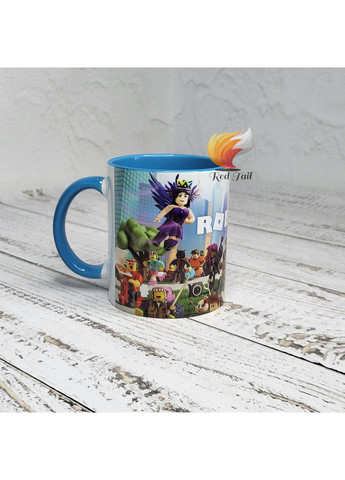 Кружка подарочная "Roblox" 330 мл голубая No Brand (373636056)