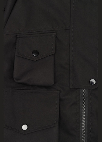 Черная демисезонная ветровка SANMAO