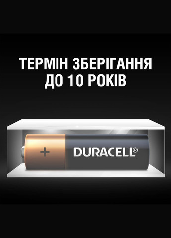 Лужні батарейки Basic AA 5 шт. в упаковці Duracell (306577306)