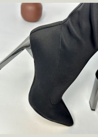 Черные демисезонная стильные женские ботильоны No Brand