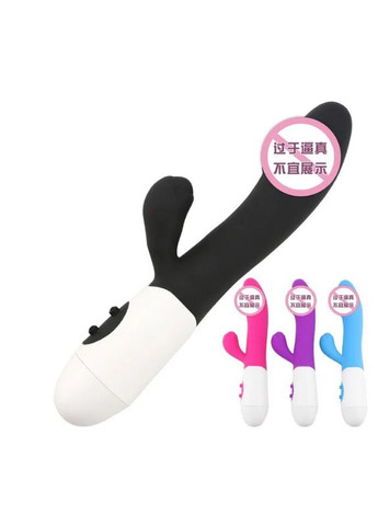 Вибратор кролик для взрослых девушек, секс игрушка для женщин, двойной интим стимулятор клиторальный и вагинальный, 10015 Soft Touch (290147865)