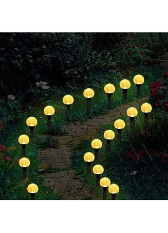 Сонячна гірлянда 20 LED, 6.75 м, тепле або багатобарвне світло, водонепроникна, для саду та вулиці China (351854961)