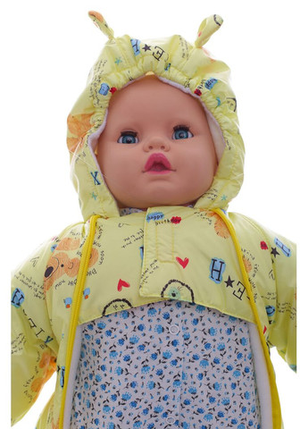 Чоловічок на флісі з Ведмедиком жовтий 74 см (39186) BABYKROHA (315340864)