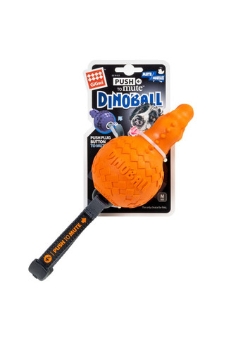 Игрушка для собак Динобол Т-рекс Push to mute, резина, 28 см GiGwi (322641521)