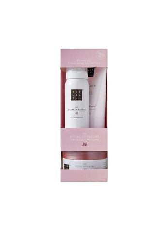 Подарунковий дорожній набір The Ritual Of Sakura XS Trial Set (пінка50мл+крем70мл+скр125г) Rituals (333981051)