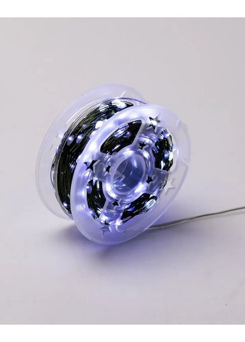 Гирлянда светодиодная белая "Роса" зеленая проволока с пультом 50м 500led Home (361850634)