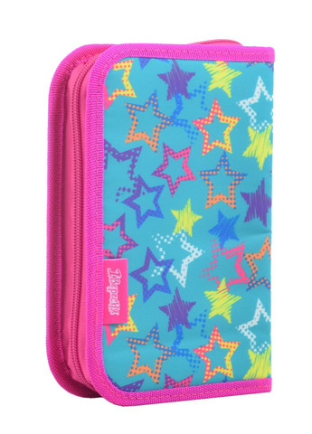 Пенал твердий одинарний з двома клапанами Stars, 20.5*13*3.6 Smart (370776791)