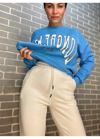 Брюки жіночі 399 спортивні штани джоггери на резинці утеплені фліс Quzen (303630258)