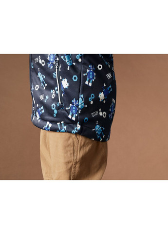 Темно-синяя демисезонная темно-синяя демисезонная куртка софтшел для мальчика Lupilu