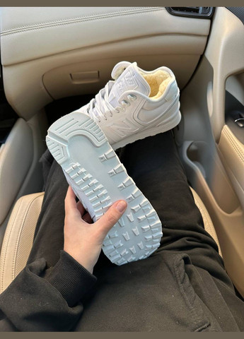 Кросівки зимові жіночі New Balance 574 winter white fur | Нью Беланс 574 білі з хутром No Brand білі зими (308360665)