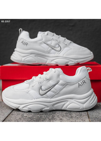 КРОСІВКИ ЖІНОЧІ NIKE AIR WHITE НАЙК АІР ЗУМ No Brand білі демісезони (369391694)