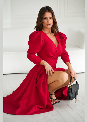 Красное женское платье No Brand