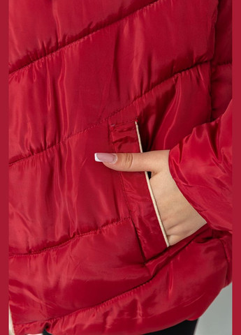 Красная демисезонная куртка женская демисезонная, цвет черный, Ager