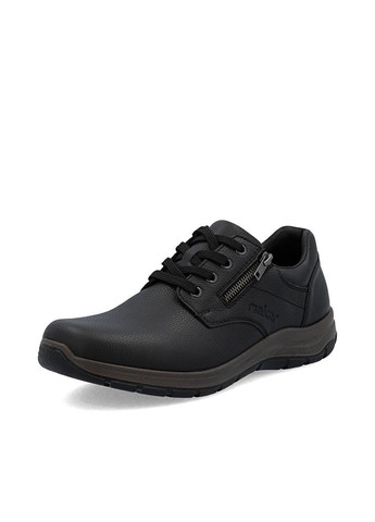 Черные туфли (р) кожа 0-2-2-03604-00 Rieker на шнурках