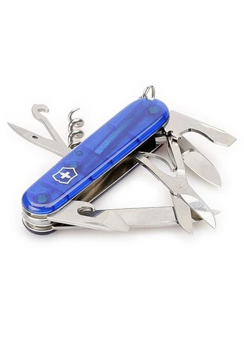 Нож складной, мультитул Climber (91 мм, 14 функций), прозрачный 1.3703.Т2 Victorinox (395603013)
