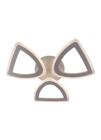 Люстра светодиодная потолочная LED светильник для квартиры на потолок лэд с пультом 25618 Белый 8х57х57 см. Sunnysky (364761370)