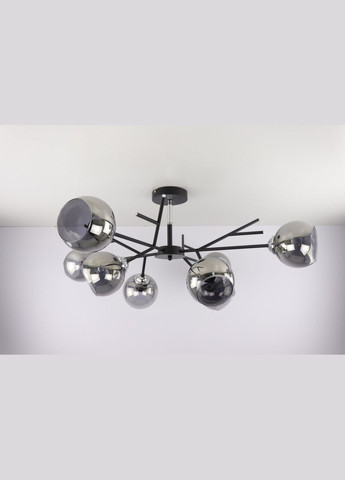 Люстра потолочная на 8 лампочек 25023 Черный 34х85х85 см. Sunnysky (364494582)