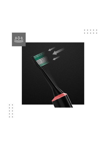 Звукова зубна щітка Crystal 30 Black No Brand (347311489)
