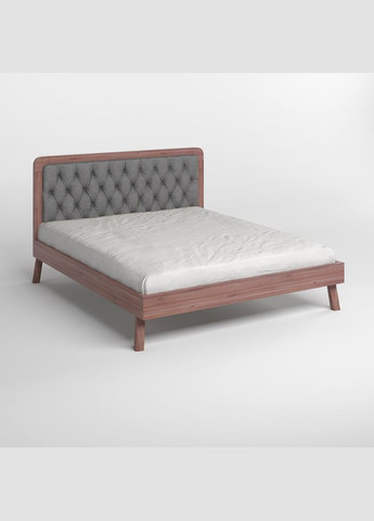 Двоспальне дерев'яне ліжко Токіо /Аляска 93 (Сірий) 140х200 см (MBG-4819) Mebigrand (368278654)